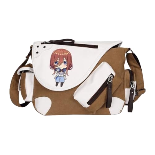 Nakano Ichika Umhängetasche Anime Schultertasche Nakano Nino/Miku Messenger Bag Herren & Damen Back to School Schulsachen für Studenten von Noowye