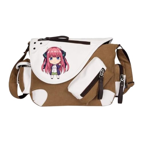 Nakano Ichika Umhängetasche Anime Schultertasche Nakano Nino/Miku Messenger Bag Herren & Damen Back to School Schulsachen für Studenten von Noowye