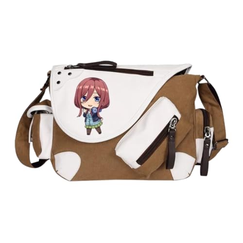 Nakano Ichika Umhängetasche Anime Schultertasche Nakano Nino/Miku Messenger Bag Herren & Damen Back to School Schulsachen für Studenten von Noowye