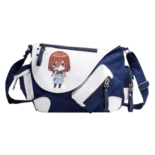 Nakano Ichika Umhängetasche Anime Schultertasche Nakano Nino/Miku Messenger Bag Herren & Damen Back to School Schulsachen für Studenten von Noowye