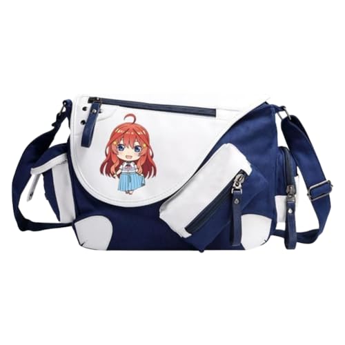 Nakano Ichika Umhängetasche Anime Schultertasche Nakano Nino/Miku Messenger Bag Herren & Damen Back to School Schulsachen für Studenten von Noowye