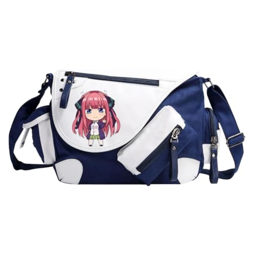 Nakano Ichika Umhängetasche Anime Schultertasche Nakano Nino/Miku Messenger Bag Herren & Damen Back to School Schulsachen für Studenten von Noowye