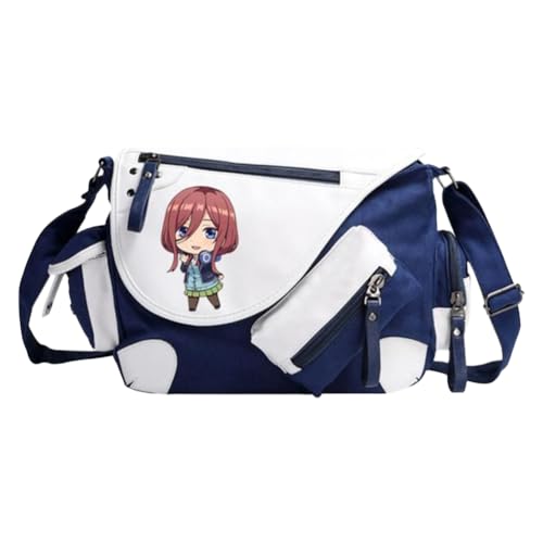 Nakano Ichika Umhängetasche Anime Schultertasche Nakano Nino/Miku Messenger Bag Herren & Damen Back to School Schulsachen für Studenten von Noowye
