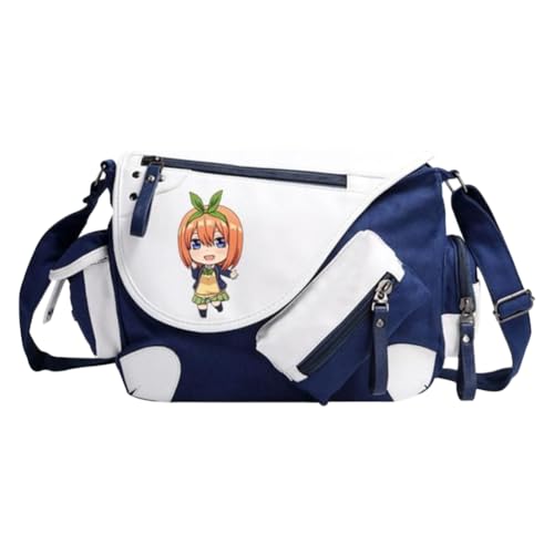 Nakano Ichika Umhängetasche Anime Schultertasche Nakano Nino/Miku Messenger Bag Herren & Damen Back to School Schulsachen für Studenten von Noowye
