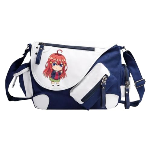 Nakano Ichika Umhängetasche Anime Schultertasche Nakano Nino/Miku Messenger Bag Herren & Damen Back to School Schulsachen für Studenten von Noowye