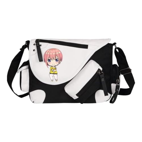 Nakano Ichika Umhängetasche Anime Schultertasche Nakano Nino/Miku Messenger Bag Herren & Damen Back to School Schulsachen für Studenten von Noowye