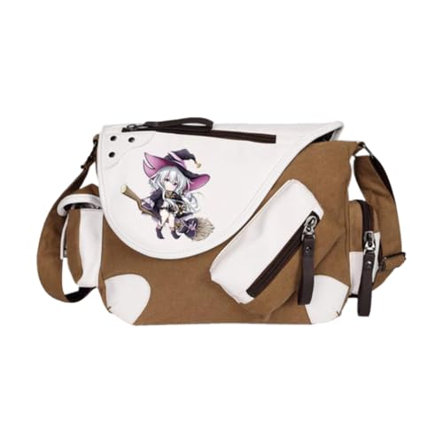 Noowye Elaina Schultertasche Anime Elaina Umhängetasche Groß Leichtes Anime Tasche Herren&Damen - Back to School Schulsachen Aesthetic Bag für Studenten von Noowye
