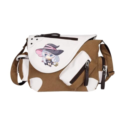 Noowye Elaina Schultertasche Anime Elaina Umhängetasche Groß Leichtes Anime Tasche Herren&Damen - Back to School Schulsachen Aesthetic Bag für Studenten von Noowye