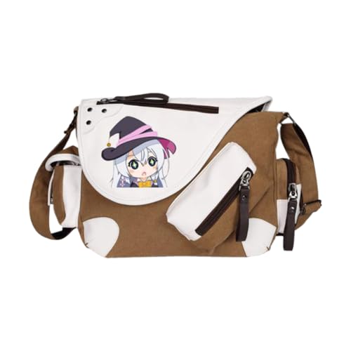 Noowye Elaina Schultertasche Anime Elaina Umhängetasche Groß Leichtes Anime Tasche Herren&Damen - Back to School Schulsachen Aesthetic Bag für Studenten von Noowye