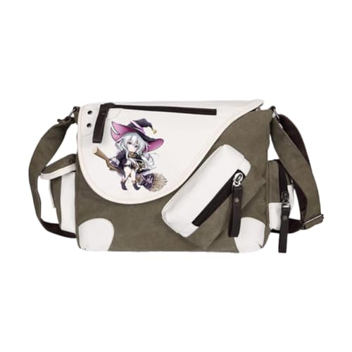 Noowye Elaina Schultertasche Anime Elaina Umhängetasche Groß Leichtes Anime Tasche Herren&Damen - Back to School Schulsachen Aesthetic Bag für Studenten von Noowye