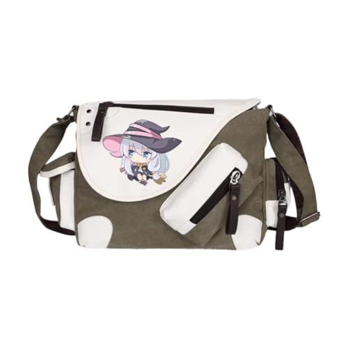 Noowye Elaina Schultertasche Anime Elaina Umhängetasche Groß Leichtes Anime Tasche Herren&Damen - Back to School Schulsachen Aesthetic Bag für Studenten von Noowye
