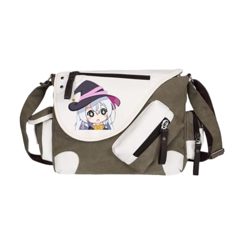 Noowye Elaina Schultertasche Anime Elaina Umhängetasche Groß Leichtes Anime Tasche Herren&Damen - Back to School Schulsachen Aesthetic Bag für Studenten von Noowye