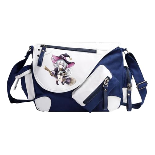 Noowye Elaina Schultertasche Anime Elaina Umhängetasche Groß Leichtes Anime Tasche Herren&Damen - Back to School Schulsachen Aesthetic Bag für Studenten von Noowye