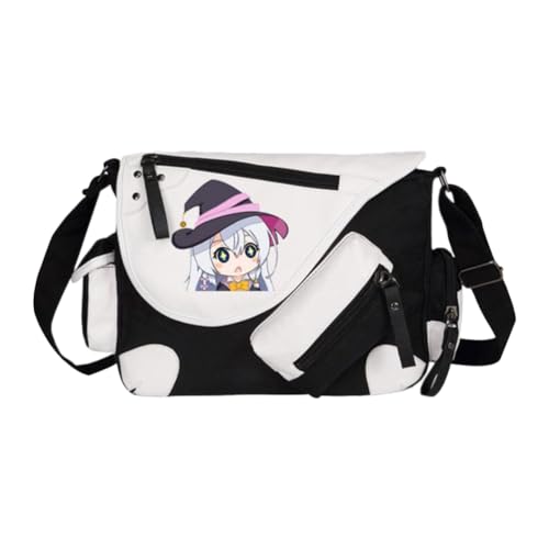 Noowye Elaina Schultertasche Anime Elaina Umhängetasche Groß Leichtes Anime Tasche Herren&Damen - Back to School Schulsachen Aesthetic Bag für Studenten von Noowye