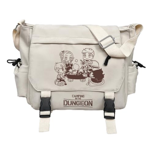 Noowye Marcille Donato Schultertasche Anime Laios Touden/Farin Umhängetasche Große Messenger Bag Anime Tasche mit mehreren Fächern Schulsachen für Studenten von Noowye