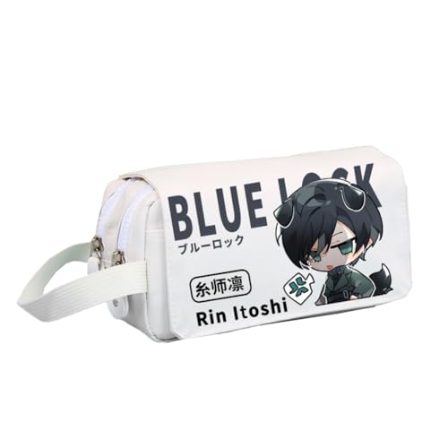 Noowye Seishiro Nagi Mäppchen Anime Isagi Yoichi Federmäppchen Rin Itoshi/REO Mikage Federtaschen Cartoon Charakter Stiftetasche Schreibwaren Tasche für Studenten von Noowye