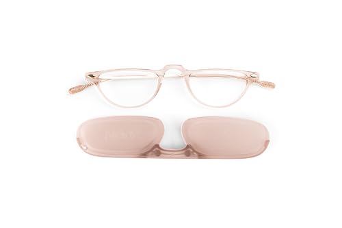 Nooz Optics Unisex Lesebrille - Schlanke & leichte Lesebrille für Damen & Herren mit kompaktem Etui - Erhältlich in verschiedenen Dioptrienstärken & Farben - Halbmondform von Nooz