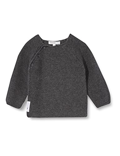 Noppies Baby Unisex Baby U Cardigan Knit ls Pino Strickjacke, Dark Grey melange-C238, 56 von Noppies