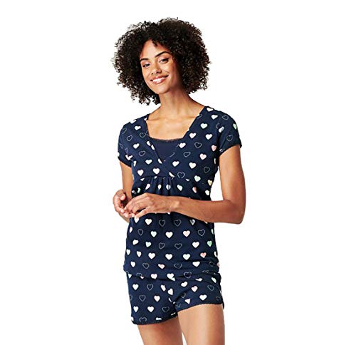 Esprit Nursing Umstandsschlafanzug Stillpyjama Schlafanzug Nachtwäsche Pyjama ArtNr. 1814412 (XXL, Black (001)) von Noppies