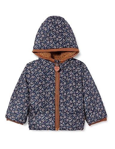 Noppies Baby Baby-Mädchen Girls Jacket Venice Reversible Allover Print Jacke, Black Iris-P554, 92 von Noppies