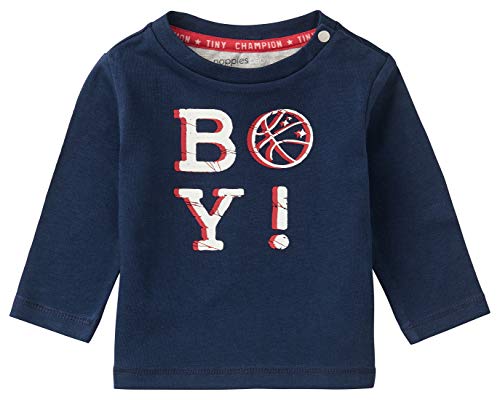 Noppies Baby-Jungen B LS Ceres T-Shirt, Peacoat-P590, 56 von Noppies