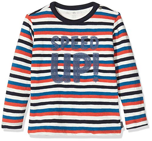 Noppies Baby-Jungen B Regular T-Shirt ls Apple Valley Y/D STR Langarmshirt, Mehrfarbig (Whisper White P198), (Herstellergröße: 62) von Noppies