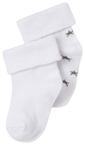 Noppies Baby Jungen Socken (2 Paar), Weiß (White C001), 6-12 Monate von Noppies