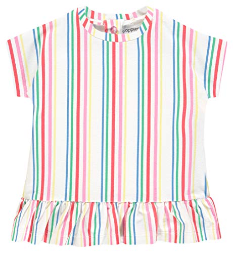 Noppies Baby-Mädchen G Dress ss Rotonda STR Kleid, Mehrfarbig (Bright Red P020), 68 von Noppies