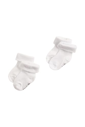 Noppies Unisex Baby U 2pck Beef Socken, White, 3-6 Monate EU von Noppies