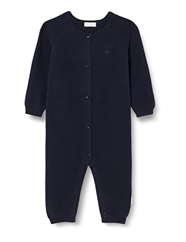 Noppies Baby Unisex Baby Playsuit Monrovia Long Sleeve Overalls, Navy-C166, 62 von Noppies