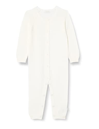 Noppies Baby Unisex Baby Playsuit Monrovia Long Sleeve Overalls, White-C001, 50 von Noppies