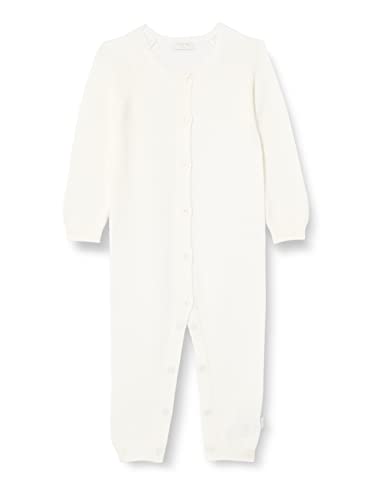 Noppies Baby Unisex Baby Playsuit Monrovia Long Sleeve Overalls, White-C001, 62 von Noppies