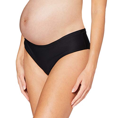 Noppies Damen Brief Borneo Umstandsbikinihose, Schwarz (Black P090), 38 (Herstellergröße: M/L) von Noppies