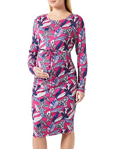 Noppies Damen Dress Austin Long Sleeve All Over Print Kleid, Fuchsia Red - N047, 36 EU von Noppies