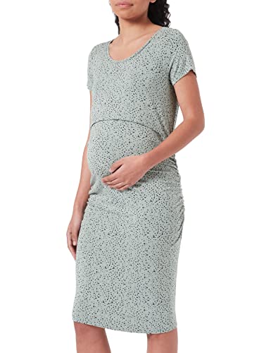Noppies Damen Dress Bali Nursing Short Sleeve All Over Print Kleid, Lily Pad - P966, 44 EU von Noppies