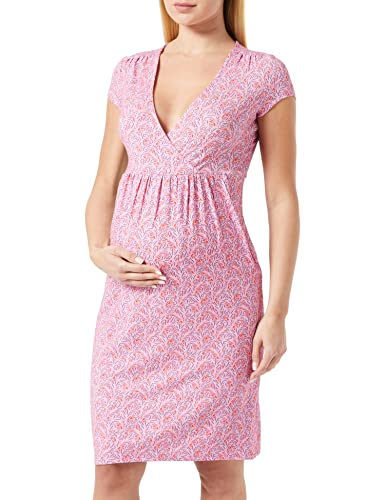 Noppies Damen Dress Bayamo Nursing Short Sleeve All Over Print Kleid, Cyclamen - N072, 40 EU von Noppies