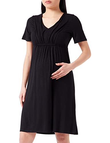Noppies Damen Dress Beira Short Sleeve Kleid, Black - P090, 40 EU von Noppies