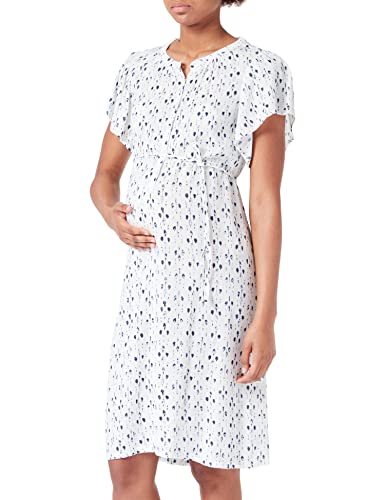 Noppies Damen Dress Doral Nursing Short Sleeve All Over Print Kleid, Jet Stream - P638, 36 EU von Noppies