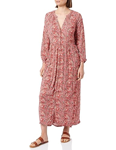 Noppies Damen Dress Erba Nursing 3/4 Sleeve All Over Print Kleid, Mineral Red - P436, 40 EU von Noppies