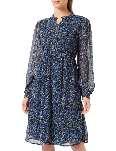 Noppies Damen Dress Foshan Nursing Long Sleeve All Over Print Kleid, Black Olive - N130, 38 EU von Noppies