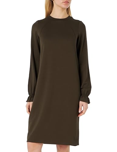 Noppies Damen Dress Frederikstad Nursing Long Sleeve Kleid, Black Olive - N130, 42 EU von Noppies