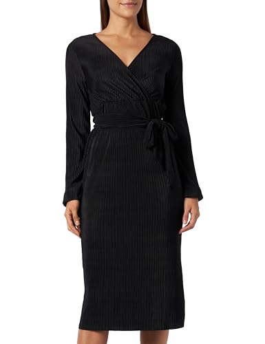 Noppies Damen Dress Habra Nursing Long Sleeve Kleid, Black - P090, 42 EU von Noppies