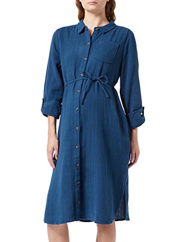 Noppies Damen Dress Onix Nursing Long Sleeve Kleid, Moonlit Ocean - P985, 38 EU von Noppies