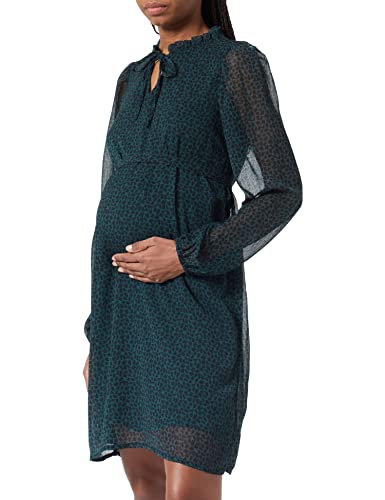 Noppies Damen Dress Roser Long Sleeve Kleid, Green Gables - P982, 36 EU von Noppies