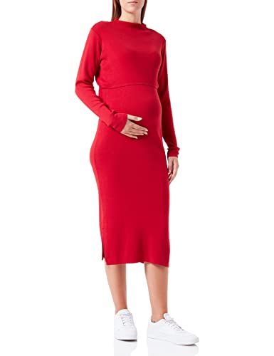 Noppies Damen Dress Sesser Nursing Long Sleeve Kleid, Jester Red - P977, 34 EU von Noppies