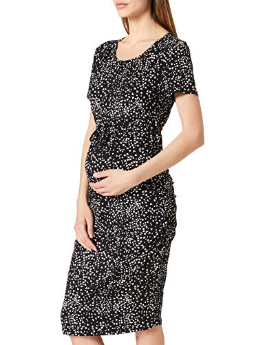 Noppies Damen Dress ss AOP Eldon Kleid, Black-P090, 38 von Noppies