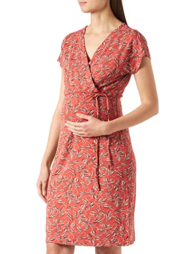 Noppies Damen Jurk met korte mouwen en all-overprint Kleid, Hot Sauce - P887, 38 EU von Noppies