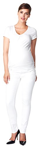 Noppies Damen Slim Umstands Jeans OTB Leah, Weiß (White C001),32 von Noppies