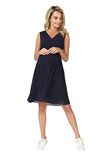 Noppies Damen Dress Woven Liane Kleid, Blau (Dark Blue 46), 34 (Herstellergröße: XS) von Noppies