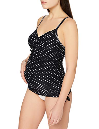 Noppies Damen Top Dot Aop 63929 Umstandstankini, Schwarz, M-L EU von Noppies